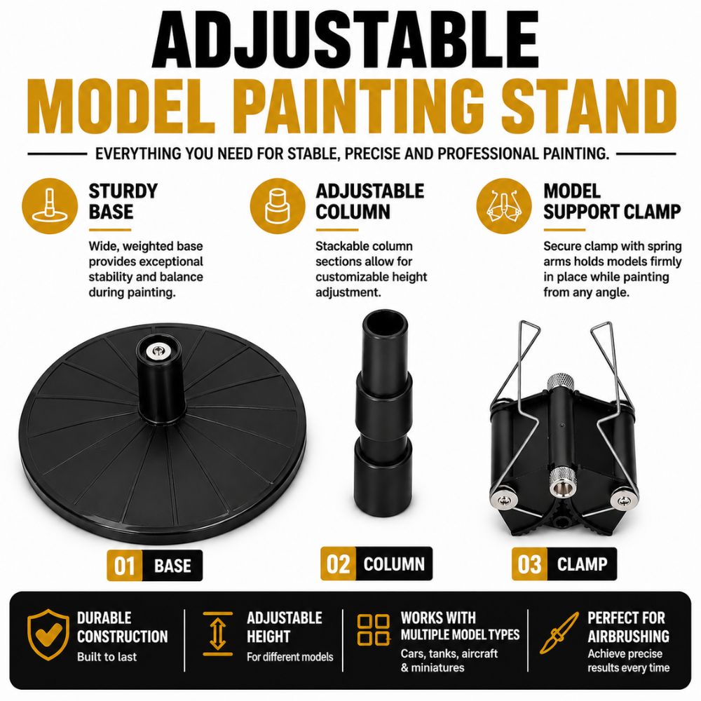 Adjustable Model Painting Stand